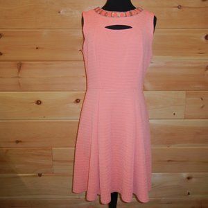 Studio One Womens Sleeveless Coral Dress Size 14